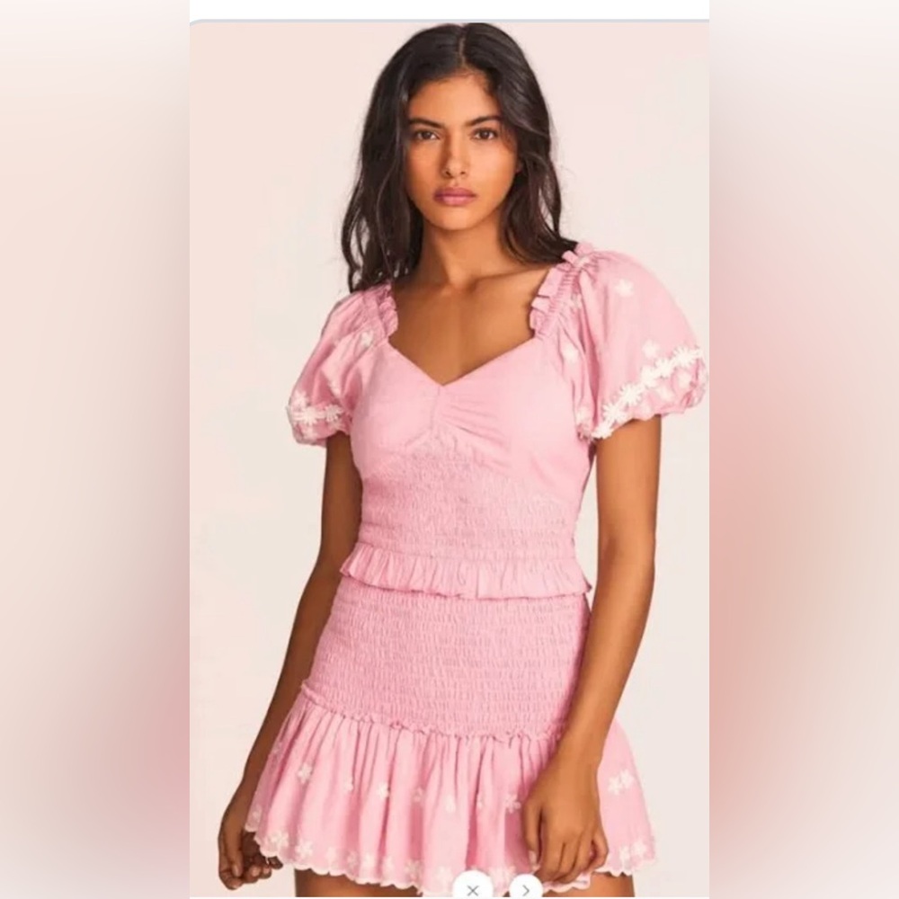 LoveShackFancy Jarrah Mini dress - size medium